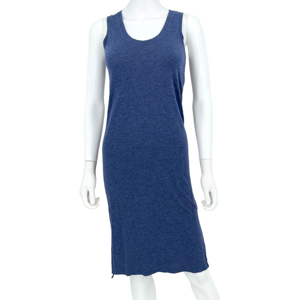 MADEWELL Dress Women Size XXS Maxi Navy‎ Blue Nightfall Sleeveless Jersey Tank